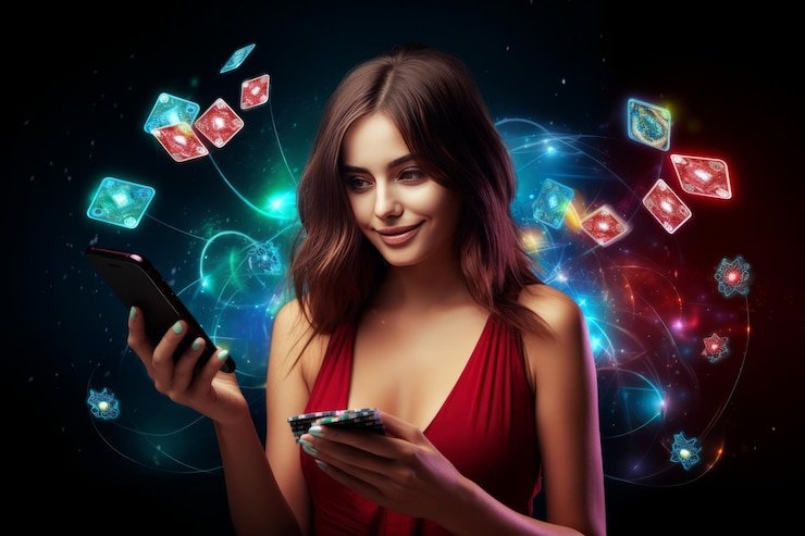 Pengguna Indonesia membaca menu mobile